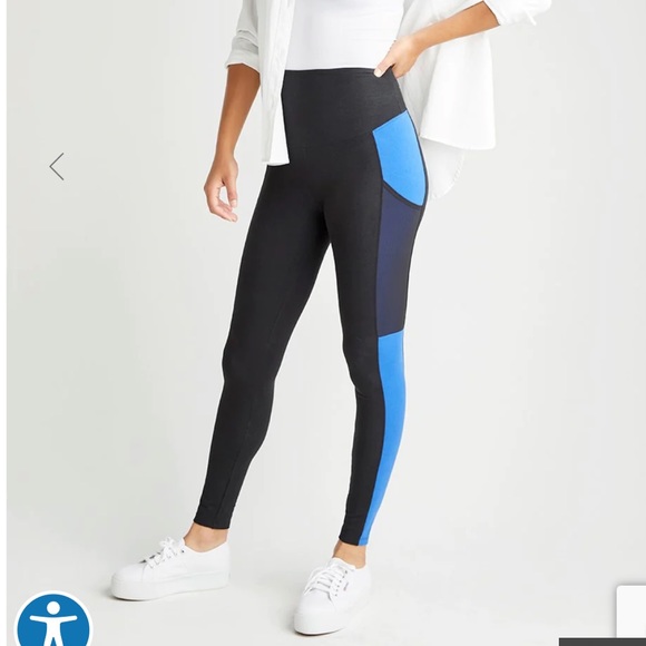 New Yummie Color Block Shaping Leggings SZ Medium - Picture 2 of 7